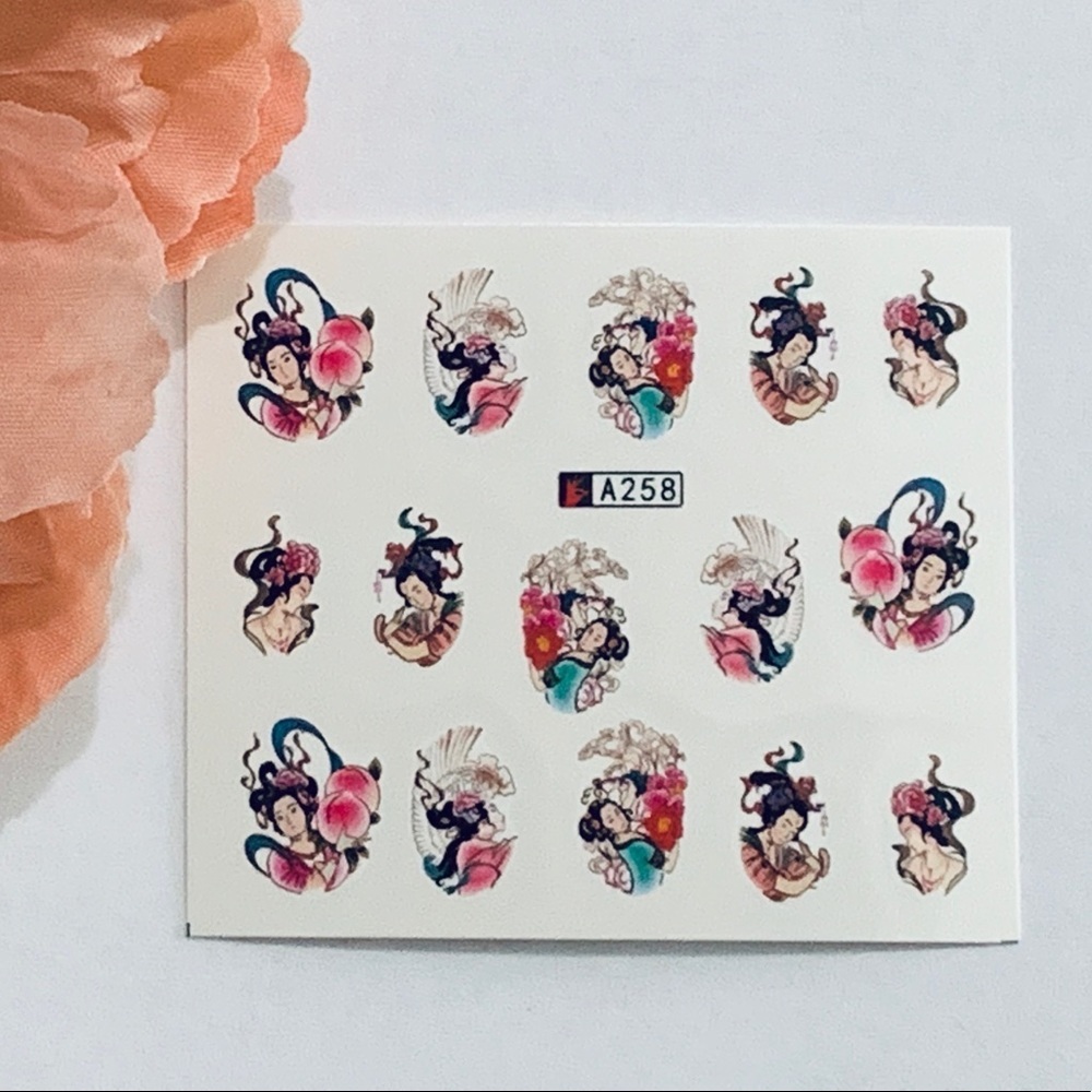 Fingernail Art Nail Decals Waterslide Transfer Stickers - Picture 4 of 4